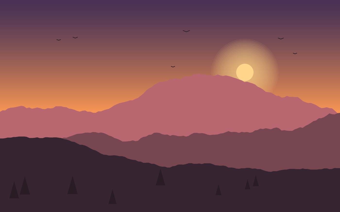Landschaftsillustration