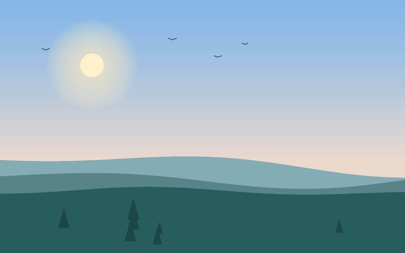 Landschapsillustratie