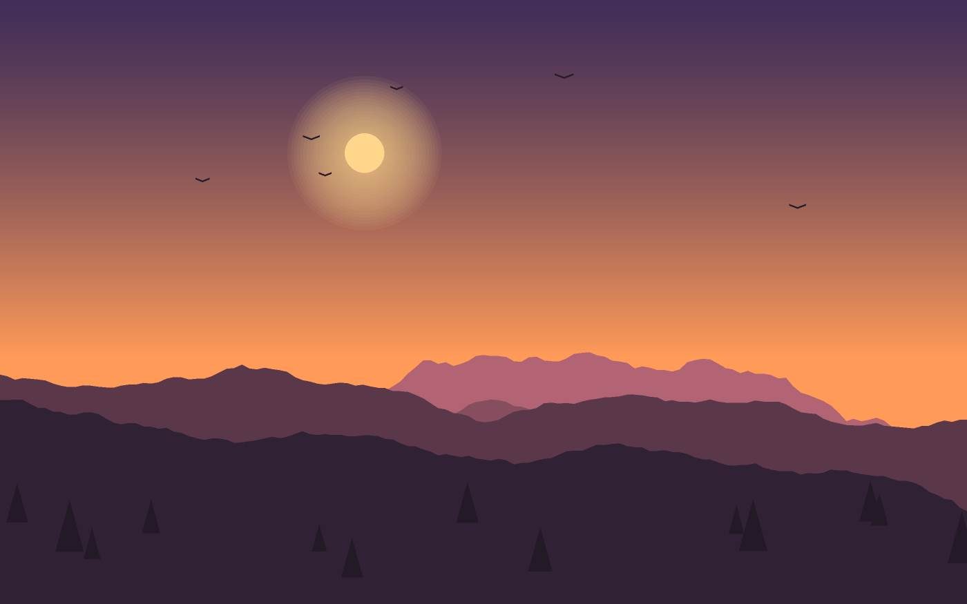 Landschaftsillustration