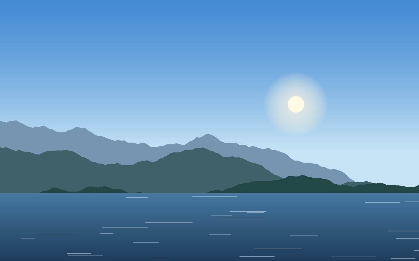 Ilustración de un paisaje