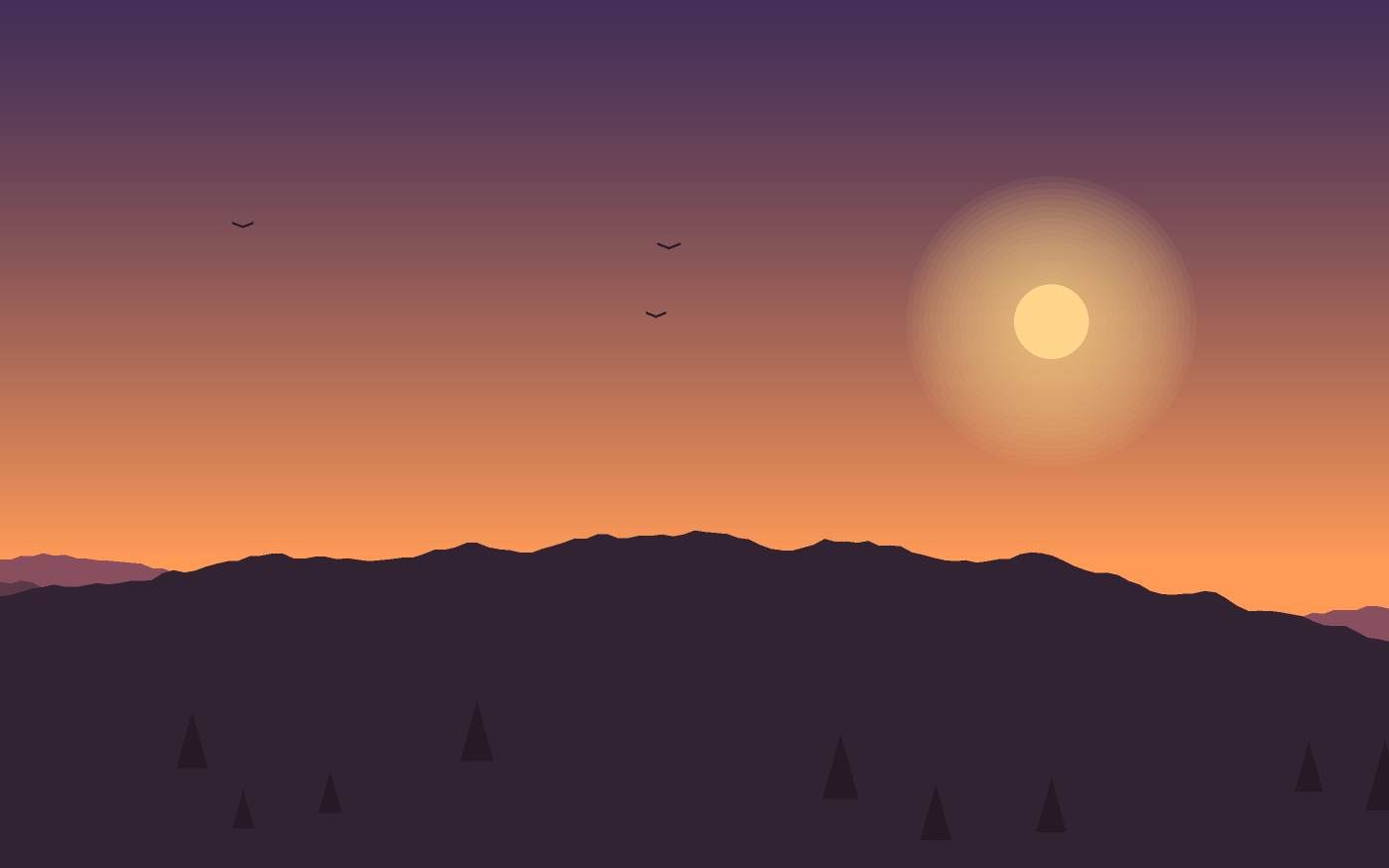 Ilustración de un paisaje