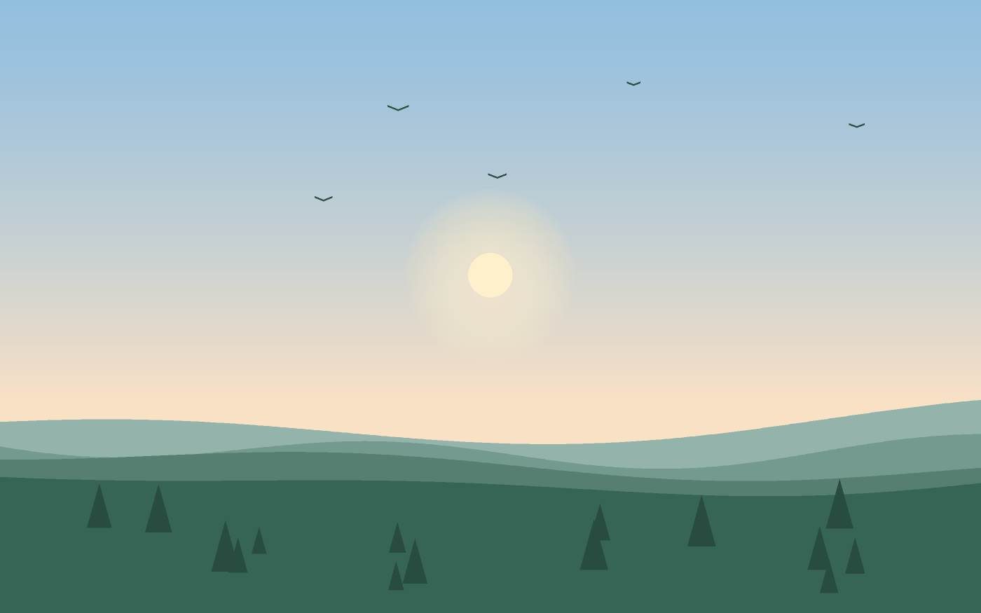 Illustrazione di un paesaggio