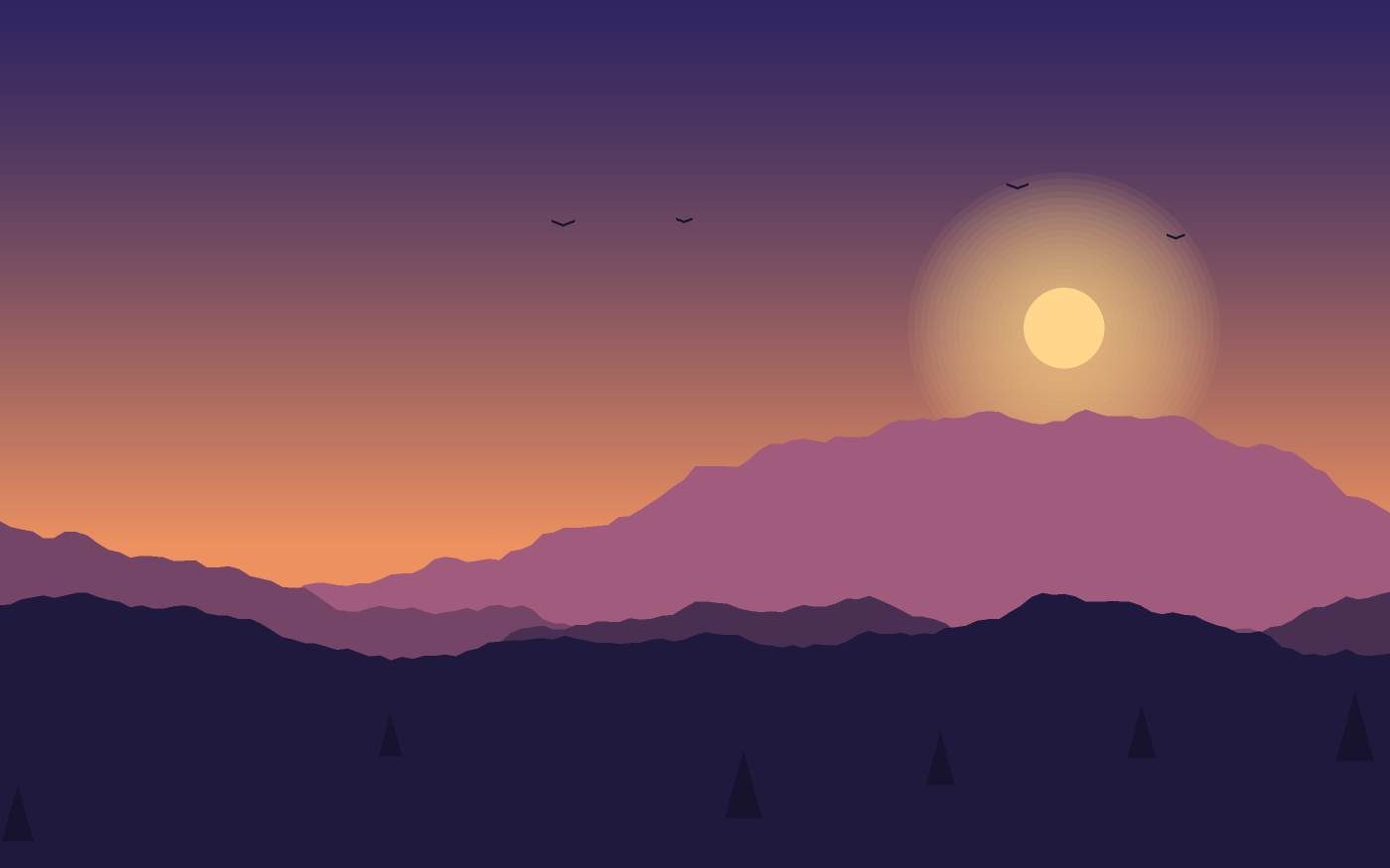 Landschapsillustratie