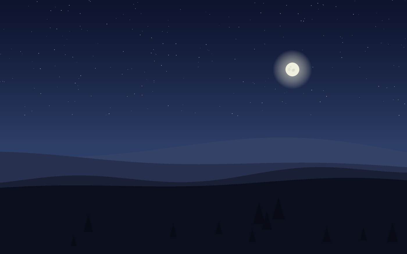 Ilustração de uma paisagem