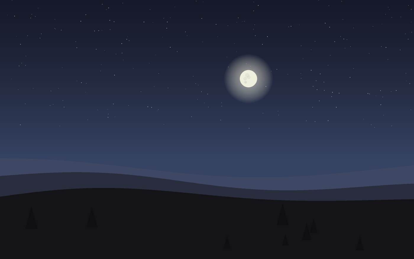 Ilustração de uma paisagem