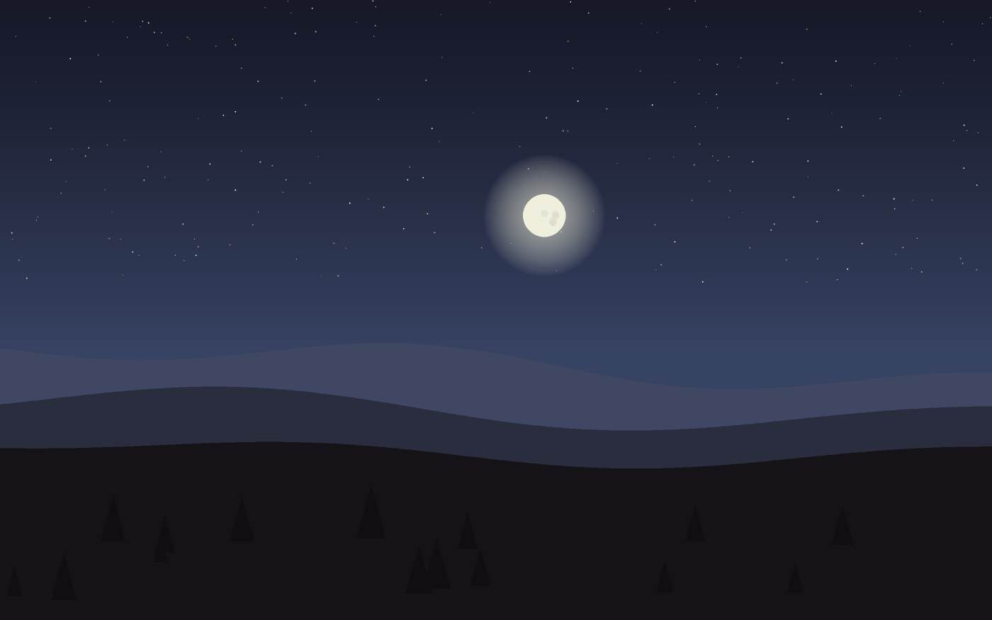 Ilustração de uma paisagem